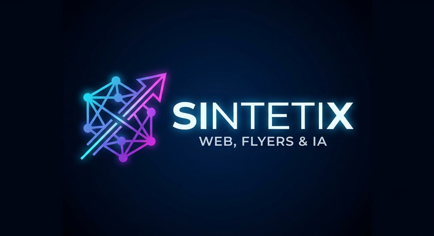 Logo SINTETIX — Web, Flyers & IA